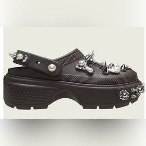 Simone Rocha X Crocs Stomp Clog Espresso color